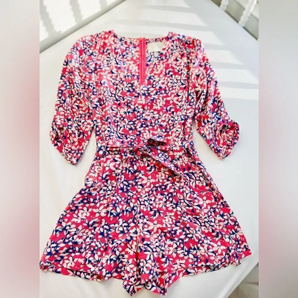 Yumi Kim 100% Silk Liz belted romper Size XS GORGEOUS!!